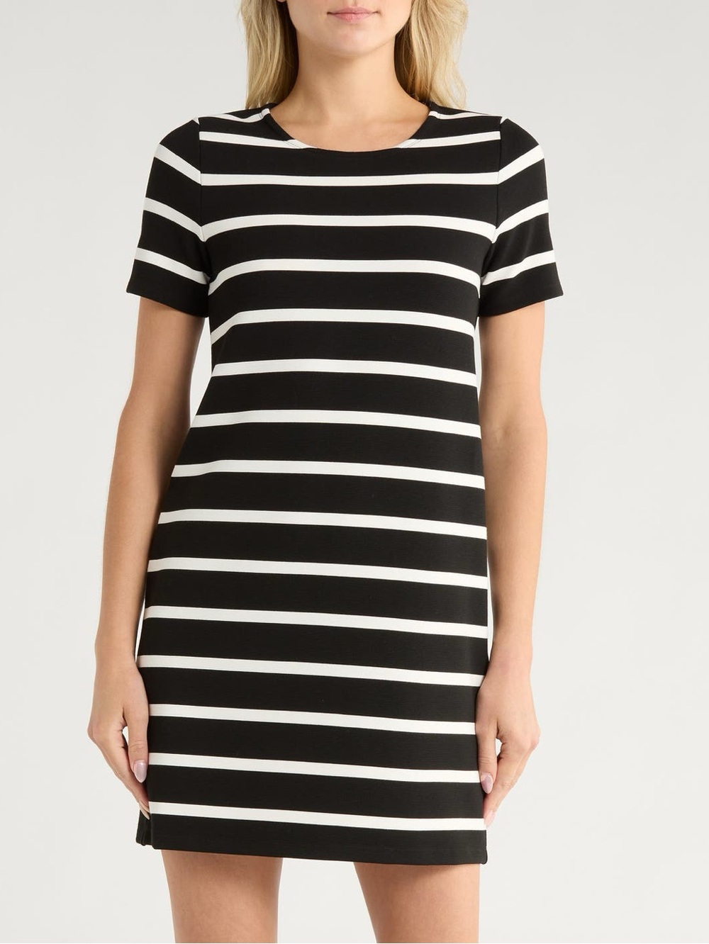 RAG & BONE Colette Black and White Striped Short Sleeve Tee Dress ❤️❤️